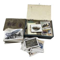 Collection of approx 70 WWII  War Office and Air Ministry photographic Postcards and assorted cigarette cards
