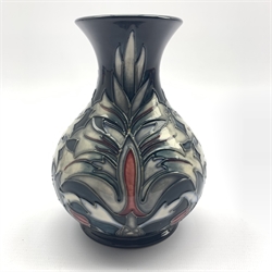  Moorcroft Snake Head pattern vase designed by Rachel Bishop, H16cm   