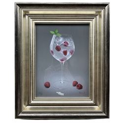 After Colin Wilson (Scottish 1933-): 'Raspberries and Tonic', limited edition giclée print numbered 42/95, 30cm x 22cm 