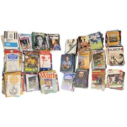 Leeds United football club - approximately six-hundred  away game programmes including, Wolverhampton Wanderers Saturday 15th September 1956, Portsmouth Saturday March 18th 1961, Newcastle United Friday 27th March 1964, Stoke City Saturday 2nd September 1989, West Ham United Saturday 7th October 1989 etc