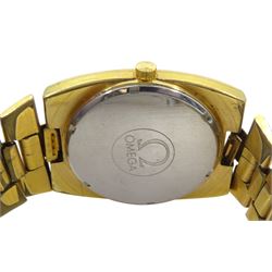 Omega Geneve gentleman's gold-plated automatic wristwatch, on original strap
