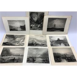 After JMW Turner (British 1775-1851): Collection of engravings and lithographs max 28cm x 38cm  (approx. 25) 