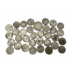 Approximately 380 grams of Great British pre 1920 silver coins including Queen Victoria 1889, 1893, 1899 and other florins etc