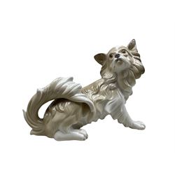 Lladro model of a dog 'Perro Papillon' no. 4857, W28cm, issued 1974 and Retired 1979