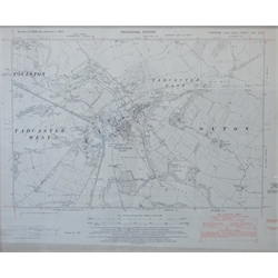 Ordnance Survey map of Tadcaster pub. Chessington 1953, provisional edition 42cm x 52cm