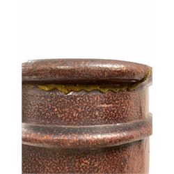 Near pair of 'Big Tom' salt glazed chimney pots H177cm