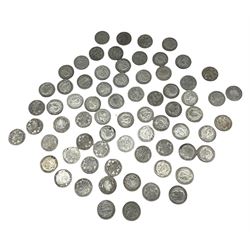 Approximately 970 grams of Great British pre 1947 silver halfcrown coins