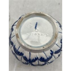 Wedgwood pearlware custard cup and cover C1800, of artichoke form, impressed beneath, H7.5cm 