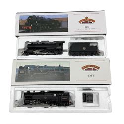 Three Bachmann '00' gauge locomotives, 32-225 3F Jinty 47410, 32-354 Standard Class 4MT 80002 and 32-258 WD Austerity 90423 (3)