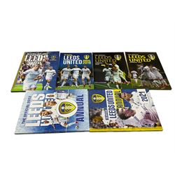 Leeds United football club - eighteen 'The Official Leeds United Annual' comprising 2000, 2001, 2002, 2003, 2004, 2005, 2007, 2012, 2013, 2014, 2015, 2016, 2017, 2018, 2019, 2020, 2021, 2022