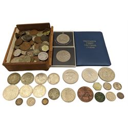 Great British and World coins, including King George V 1921, 1931 and 1928 half crown, Austria 1956 twenty-five schillings and 1976 one-hundred schillings, other commemorative Austrian coins, commemorative crowns etc