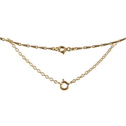 18ct gold single stone round brilliant cut diamond pendant necklace, on 9ct necklace, both hallmarked, diamond approx 0.50 carat