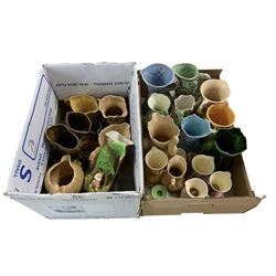 Burleigh ware jug no. 202, Sylvac jugs, Oakley Gibsons jug, Eastgate Fauna etc in two boxes