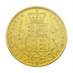 Queen Victoria 1853 gold full sovereign coin