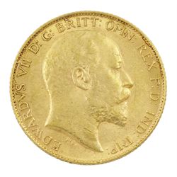 King Edward VII 1910 gold half sovereign coin 