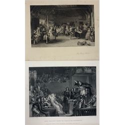 After Sir David Wilkie RA (British 1785-1841): 'Blind Man's Buff' together with six other engravings after the artist, max 18cm x 25cm (7)