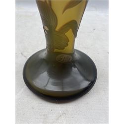Galle style vase footed vase, H37cm 