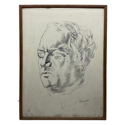 After Jacob Kramer (Ukrainian/British 1892-1962): Portrait of Jacob Epstein, limited edition lithograph numbered 19/50 in pencil 50cm x 39cm