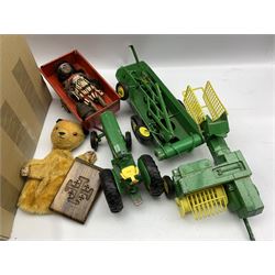Number of ERTL diecast farm vehicles, vintage games including Table Croquet, Table Hockey, jigsaws, playing cards, dominoes etc