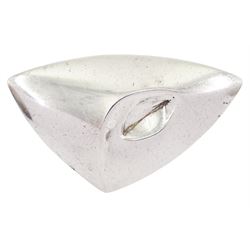 Georg Jensen silver abstract triangle brooch, No. 748, stamped