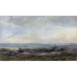 Kenneth Lauder ACRA (Scottish 1916-2004): 'A Walk on the Dunes Formby' and 'Carmarthenshire', pair watercolours signed, titled verso 9cm x 15cm (2)