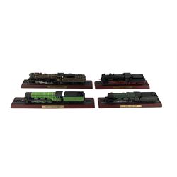 Four collectable model locomotives comprising P8 Class, King Class GWR, LNER 