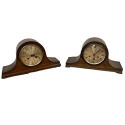 Four 1950s mantle clocks