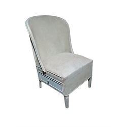 Lloyd loom style chair with single drawer 
