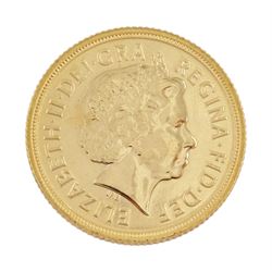 Queen Elizabeth II 2013 gold full sovereign coin