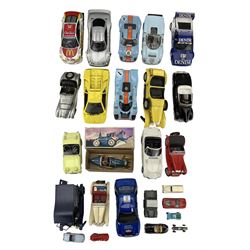 Die-cast model vehicles, including Universal Hobbies 'Ford GT 40 1:18', Minichamps Paul's Model Art 'BMW M1 Procar', Maisto ;Lamborghini Diablo 1/18' etc