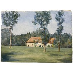 Rear Admiral Humfrey John Bradley Moore RI (British 1898-1985): 'Marenla' 'Brimeux' 'Hotel at La Charité-sur-Loire' and A French Lake, set four watercolours variously signed and dated '80 max 41cm x 57cm (4) (unframed)
Notes: Moore was a friend of Russell Flint's and sitter for one of the rare portraits painted by him - both were members of the Arts Club, and both had served in the Royal Navy during WWI
