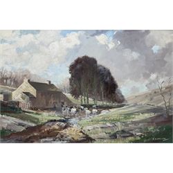 Gordon Clifford Barlow (British 1913-2005): 'Deepdale', oil on canvas signed, inscribed verso 50cm x 75cm