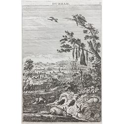 George Bickham (British 1684-1758): Perspective Map of County 'Durham', rare 18th century engraving pub. c1749, 24cm x 16cm