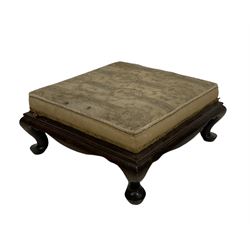 19th century rosewood footstool