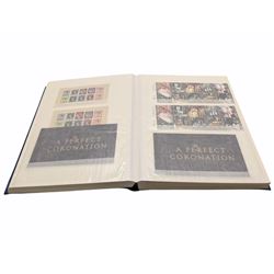Queen Elizabeth II mint decimal stamps, housed in a stockbook, face value of usable postage approximately 700 GBP, including many first class stamps, booklets etc