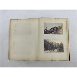 Album of British and European topographic photographs together with quantity of reference books on antiques and local interest etc.