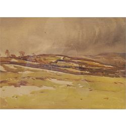 Frederick (Fred) Lawson (British 1888-1968): Winter Landscape, watercolour signed 29cm x 39cm