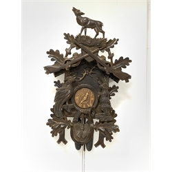 20th century German Black Forest style cuckoo clock with twin train movement