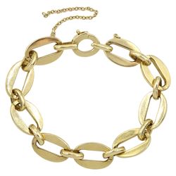 9ct gold oval link bracelet by Cropp & Farr, London 1994
