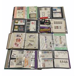 Queen Elizabeth II 1970s and later First Day Covers, small number of pre and post decimal mint stamps in presentation packs, various PHQ cards etc, in one box
