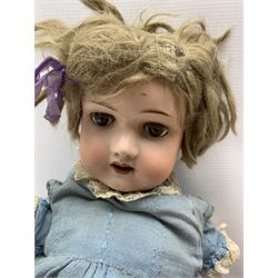 Quantity of vintage dolls and parts including Armand Marseille, Alt, Beck and Gottschalk, Heubach Koppelsdorf and other bisque heads, dolls and clothing etc