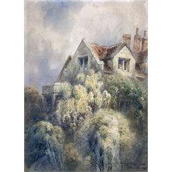 Thomas 'Tom' Dudley (British 1857-1935): 'The Kings Manor York', watercolour signed and titled 35cm x 25cm