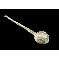 Roman 3rd century long handled ladle shape spoon L37cm