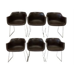 Grosfillex - Set of six mid 20th century chairs designed by Albert Jacob
