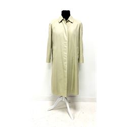 Burberry ladies beige coloured trench coat with check lining 