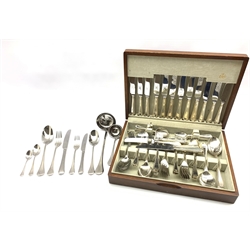 Sant Andrea stainless steel cutlery service for twelve covers together with a Inkerman Bead pattern canteen of cutlery 