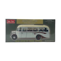 Sun Star Bedford OB limited edition 1:24 scale Duple Vista Coach 5006: 1949 Bedford OB Duple Vista - JUO 608 Grey Cars Ltd, boxed