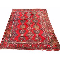 Large Red Ground Turkey carpet, decorated with a formal floral design 482cm x 421cm