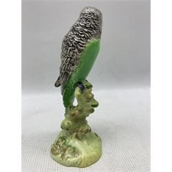 Beswick model of a green budgerigar 1216b