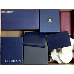 Large quantity of empty jewellery boxes, display stands and other boxes in two boxes 